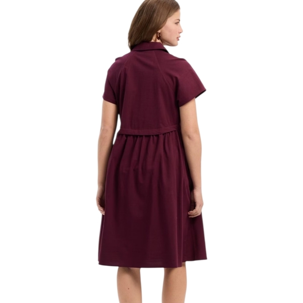 universal thread school girl Burgundy Shirt Dress NWT - Picture 2 of 7